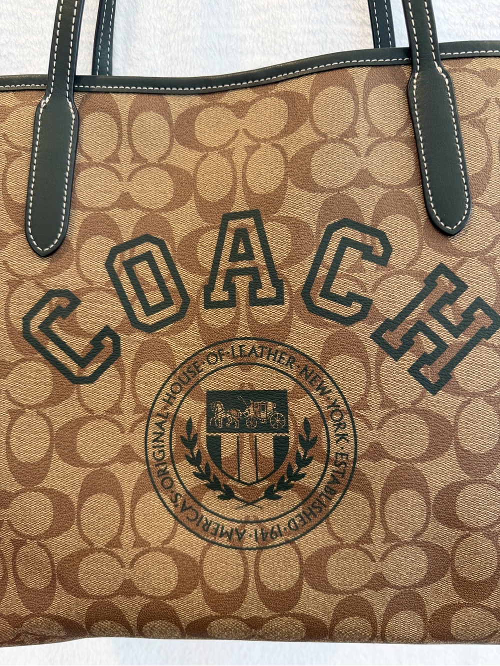 Coach Like-New Varsity City Tote CB879 - Picture 3 of 8